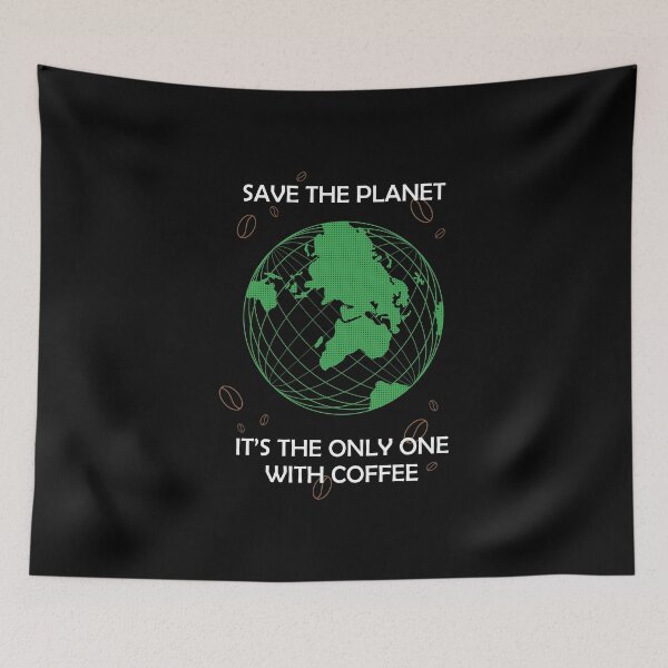 Item preview, Coffee lovers | Save the Planet | Sustainable | Funny print. designed and sold by OneEyedCap.