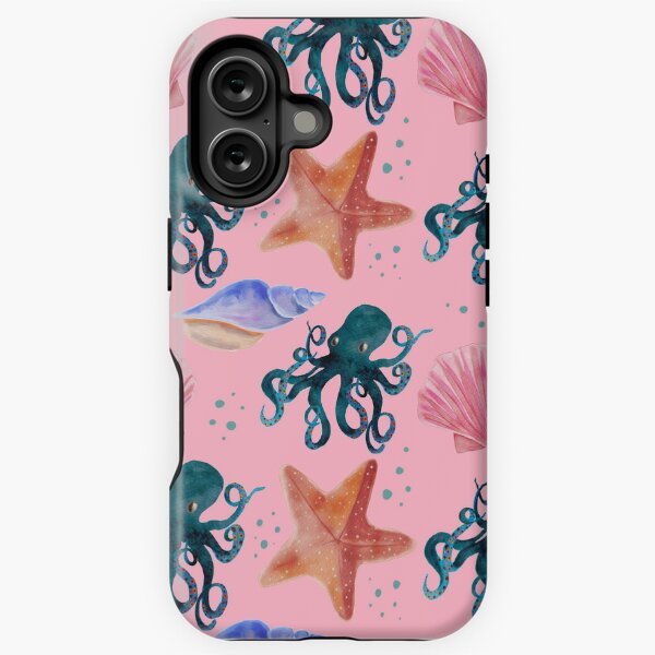 Vista previa del artículo con la obra «Pulpo con conchas», diseñado y vendido por Angela Dixon.
