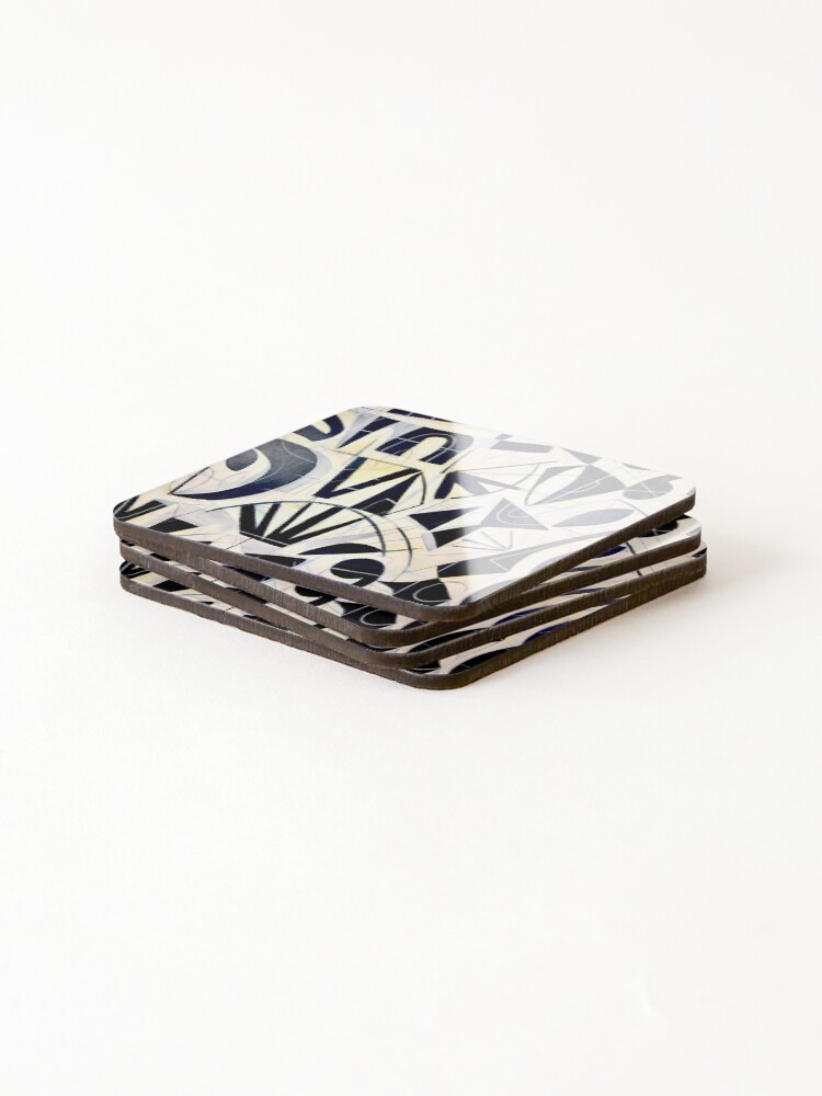 Thumbnail 4 of 5, Coasters (Set of 4), Modern Patterns designed and sold by ViaARTfactory.