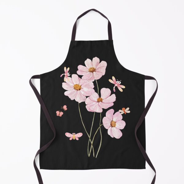 Item preview, The blooming pink flower botanical and butterfies  designed and sold by LaUnArt.
