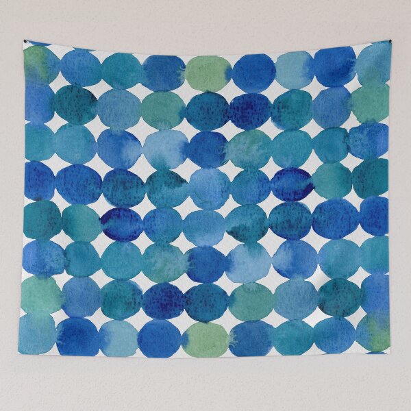 Item preview, Dots pattern - blue designed and sold by wackapacka.
