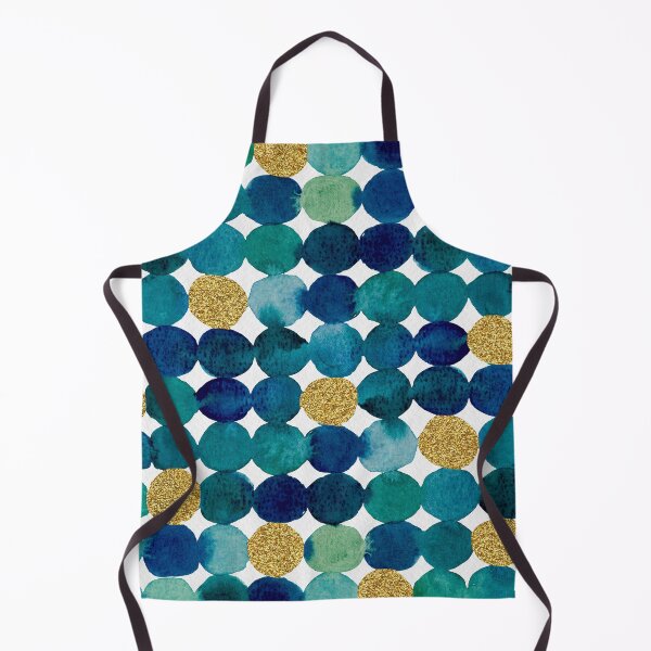 Item preview, Dots pattern - blue and gold designed and sold by wackapacka.