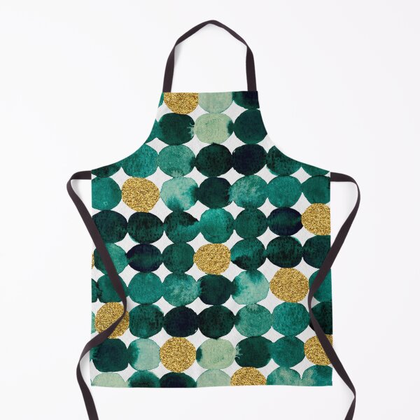 Item preview, Dots pattern - emerald green and gold designed and sold by wackapacka.