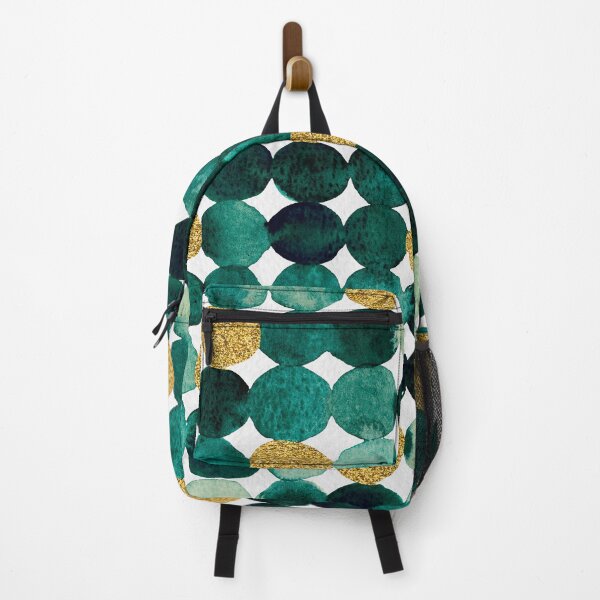 Item preview, Dots pattern - emerald green and gold designed and sold by wackapacka.