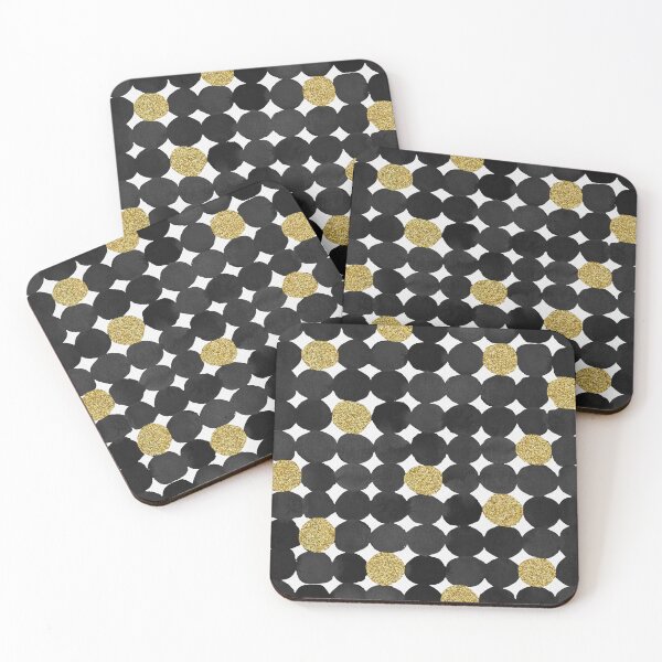 Item preview, Dots pattern - black and gold designed and sold by wackapacka.