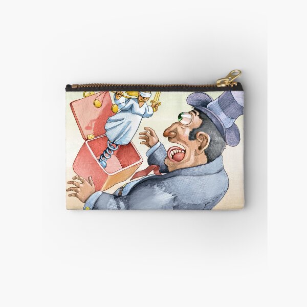 Item preview, Capitalist frightened by law political hand made illustration	 designed and sold by nuvolanevicata.