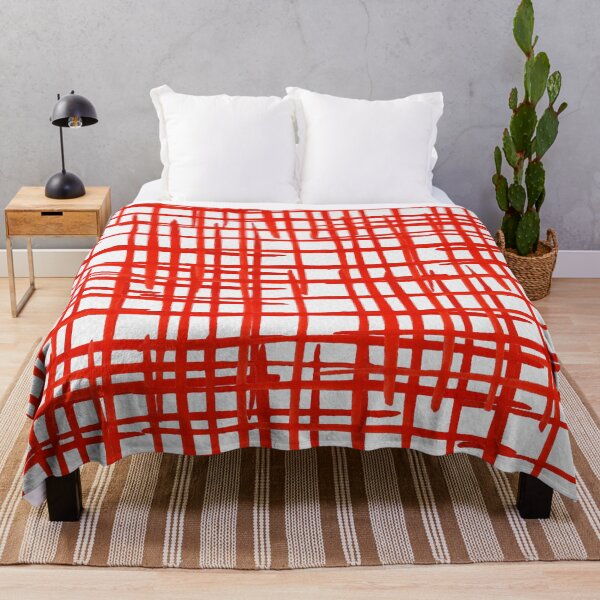 Item preview, Gouache abstract grid - red designed and sold by wackapacka.