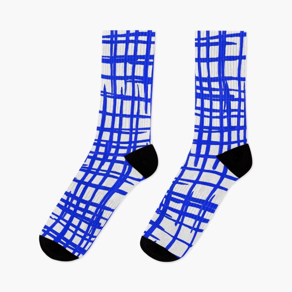 Item preview, Gouache abstract grid - blue designed and sold by wackapacka.