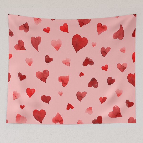 Item preview, Valentine's Day Hearts - red and pink designed and sold by wackapacka.