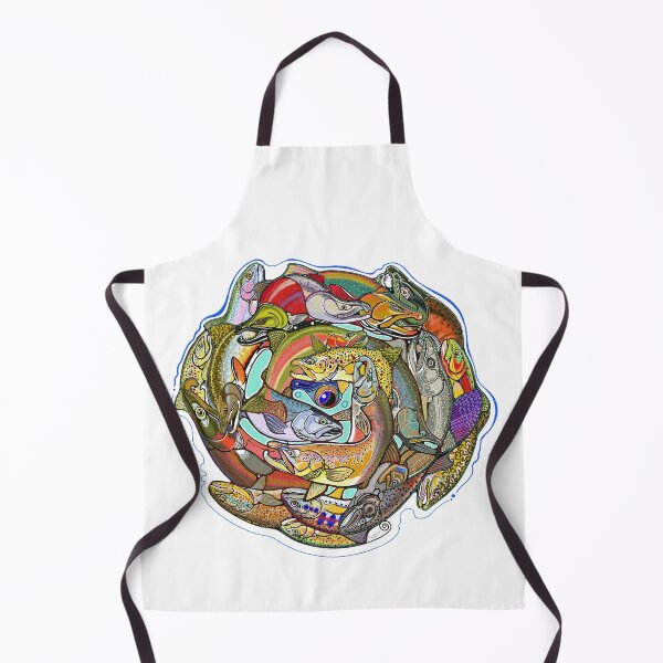 Item preview, Trout and salmon of the world designed and sold by TrevorHawkinsArt.