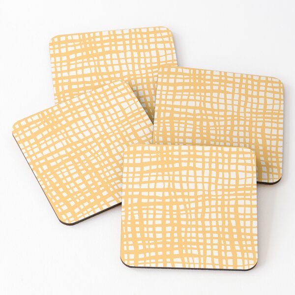 Item preview, Retro grid pattern - pastel yellow designed and sold by wackapacka.