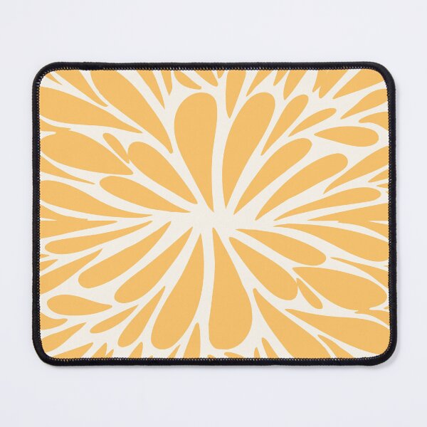 Item preview, Retro abstract floral burst - summer yellow designed and sold by wackapacka.