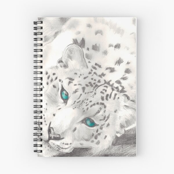 Item preview, Arte de grafito de leopardo de las nieves designed and sold by WilliamKenney.