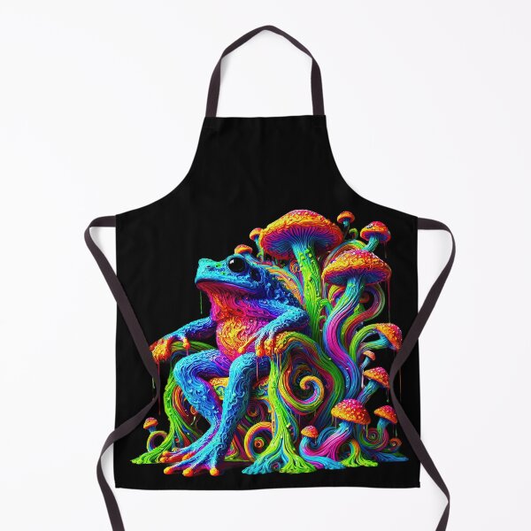 Item preview, Psychedelic Frog Throne – Trippy Mushroom King designed and sold by SHHCreations.