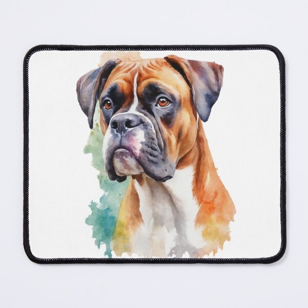 Item preview, Colorful Boxer Watercolor Art designed and sold by doglovershirts.