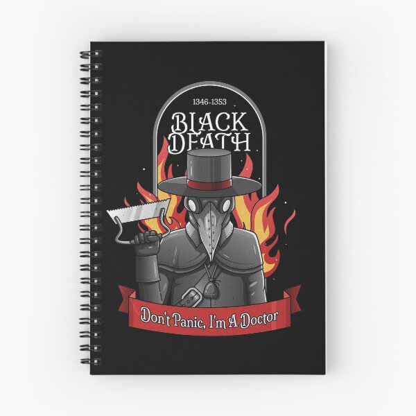 Item preview, Black Death - Don't Panic, I'm A Doctor designed and sold by SidAlexDesign.