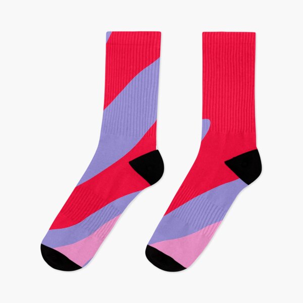 Artikelvorschau, Farbblockierende wellenförmige Formen rosa, rot, violett entworfen und verkauft von wackapacka.
