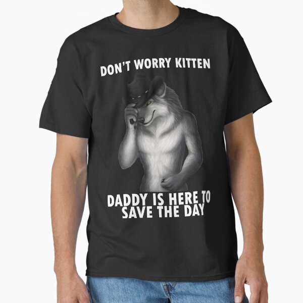 Item preview, Don't Worry Kitten Funny Wolf Meme designed and sold by MemishDesign.