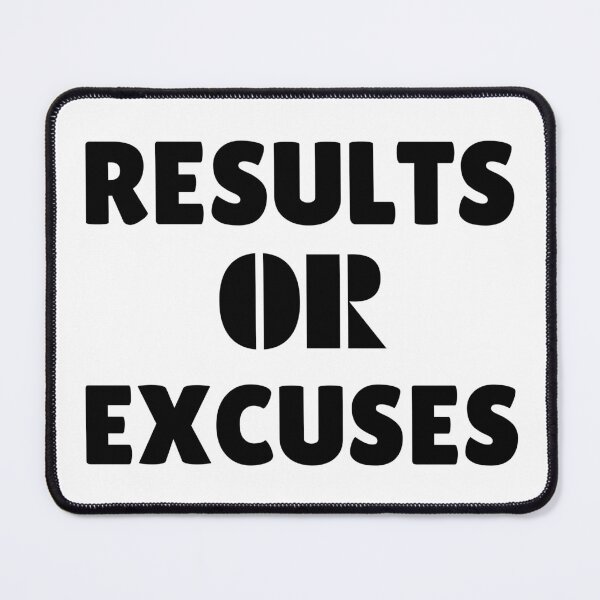 Item preview, Results or Excuses Motivational Workout Slogan designed and sold by Guess4best.