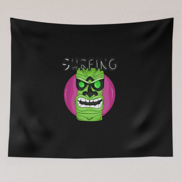 Item preview, Angry and angry green totem for surfing designed and sold by Joncasmiart.