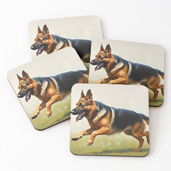 Item preview, German Shephard Pet Dog Oil Painting Style Alsatian designed and sold by kakarikihill.