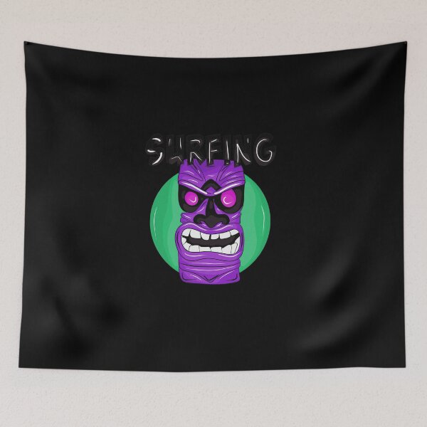 Item preview, Angry and furious purple totem for surfing designed and sold by Joncasmiart.