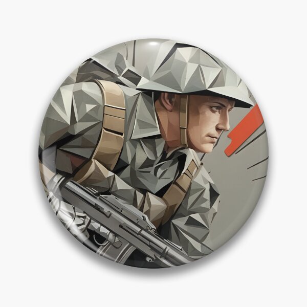 Item preview, Futurist Doughboy: A Dynamic Tribute to WWI designed and sold by AI-Syn-Pro.