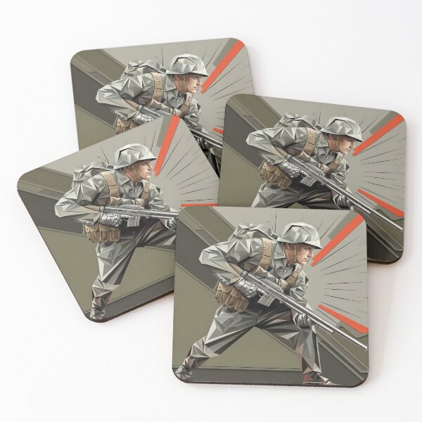 Item preview, Futurist Doughboy: A Dynamic Tribute to WWI designed and sold by AI-Syn-Pro.