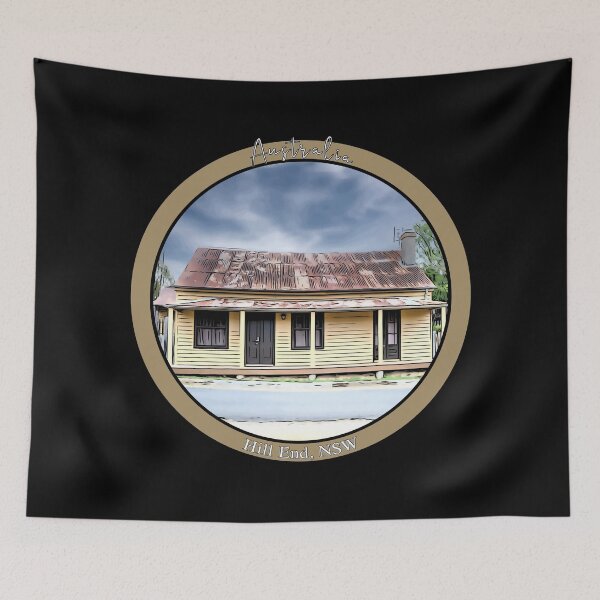 Item preview, Australian Landscape - Historic Cottage in Denison Street Hill End, NSW Australia designed and sold by Michael van der Hoorn.
