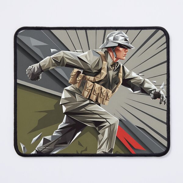 Item preview, Copy of Futurist Doughboy: A Dynamic Tribute to WWI designed and sold by AI-Syn-Pro.