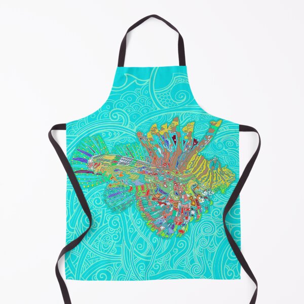 Item preview, LIONFISH DREAMING turquoise designed and sold by TrevorHawkinsArt.