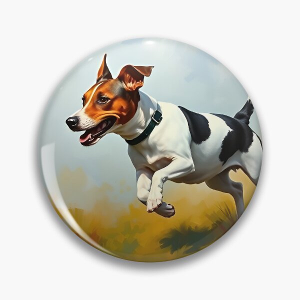 Item preview, Pintura al óleo de perro Jack Russell Terrier estilo JRT designed and sold by kakarikihill.