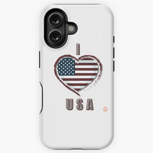 Item preview, I Heart (Love) USA designed and sold by TeesOgram.
