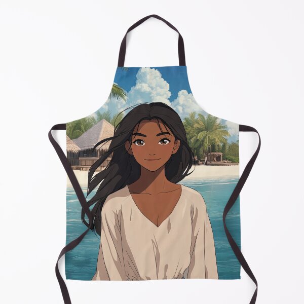 Item preview, Maldivian woman | Anime style designed and sold by ComicsFactory.