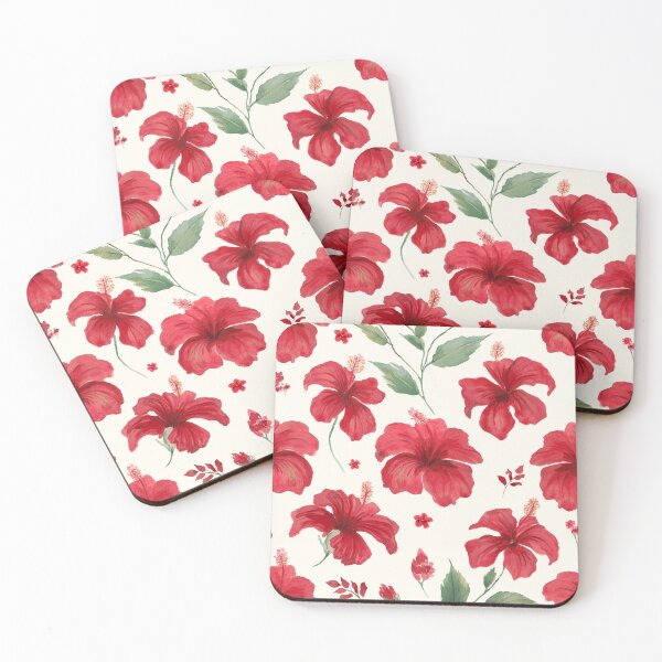 Item preview, Red Hibiscus Pattern designed and sold by Kevin Luckham.