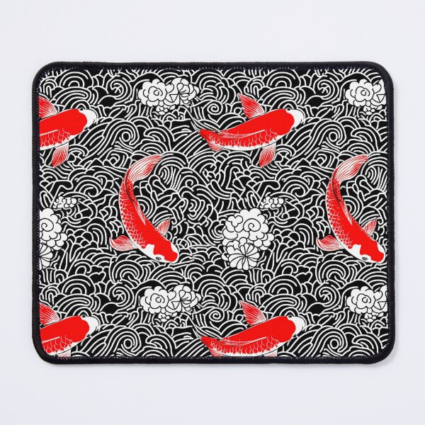 Item preview, Koi fish nishikigoi pattern Hiroshi Nagai Red designed and sold by Nightarcade.