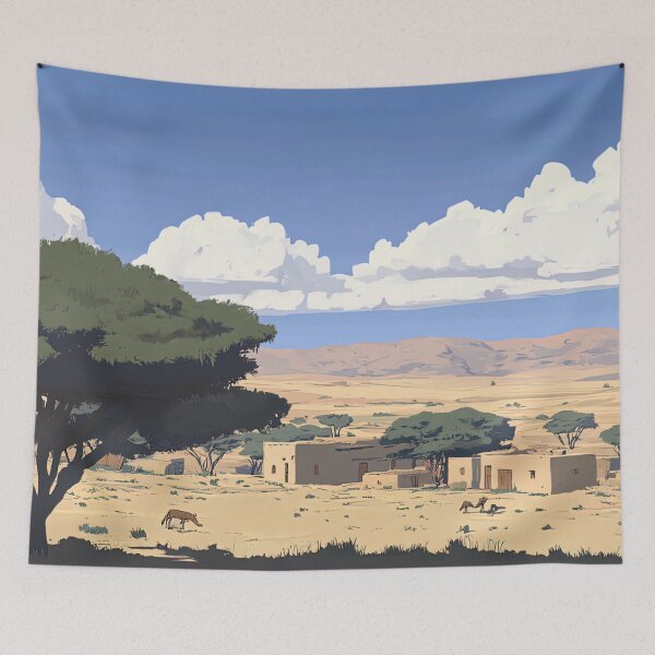 Item preview, Mali landscape | Anime style designed and sold by ComicsFactory.