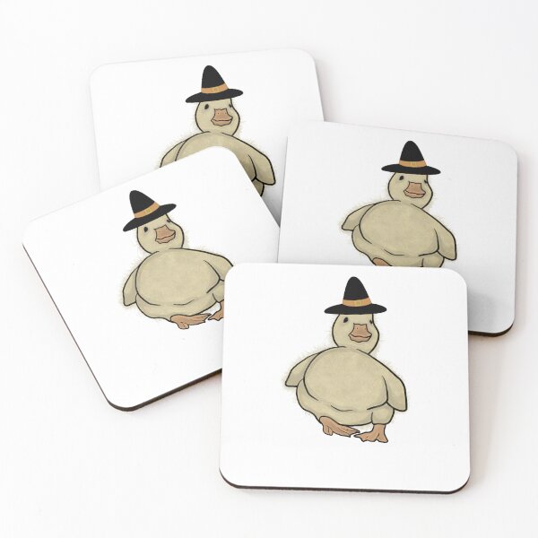 Item preview, fuzzy duckling in a witch hat!!! designed and sold by jhein-art.