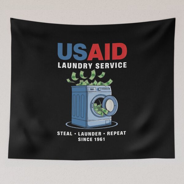 Item preview, USAID Laundry Service Laundering Money since 1961 D.O.G.E. designed and sold by InklingIris.