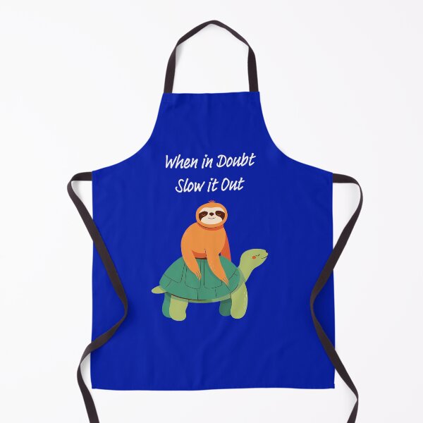 Item preview, "When in Doubt, Slow it Out" sloth and turtle motivational saying design designed and sold by TR_fairydesigns.