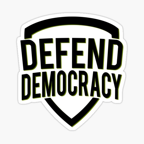 Artikel-Vorschau von Verteidige das Demokratieschild, mutiges minimalistisches Design, designt und verkauft von defytee.