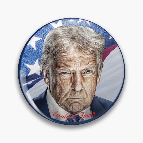 Item preview, Rustic Caricature of Donald Trump with American Flag Background designed and sold by carolina1.
