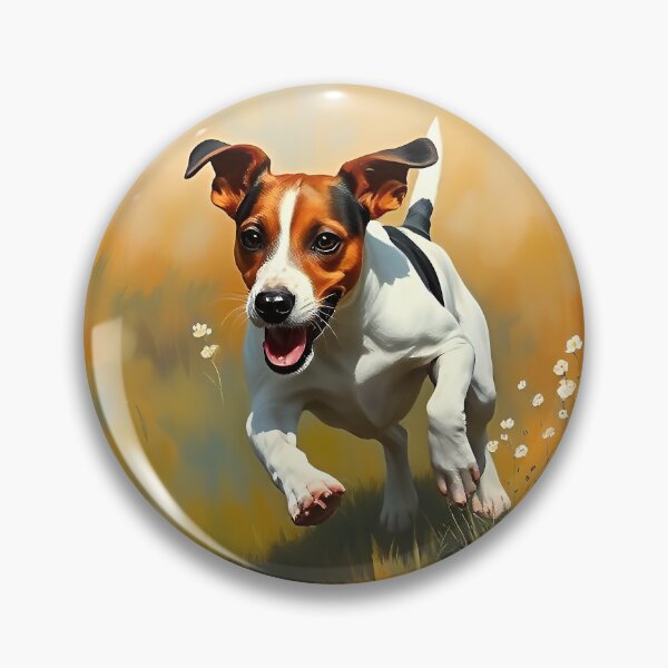 Item preview, Pintura al óleo de un perro Jack Russell Terrier en estilo JRT designed and sold by kakarikihill.