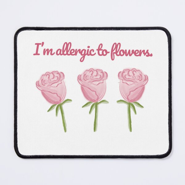 Item preview, Valentine I’m allergic to flowers designed and sold by MadSnail-Design.