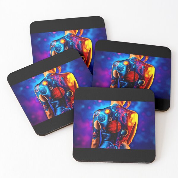 Item preview, Back of Center Cosmic Art Print designed and sold by Earth Nature Creations.