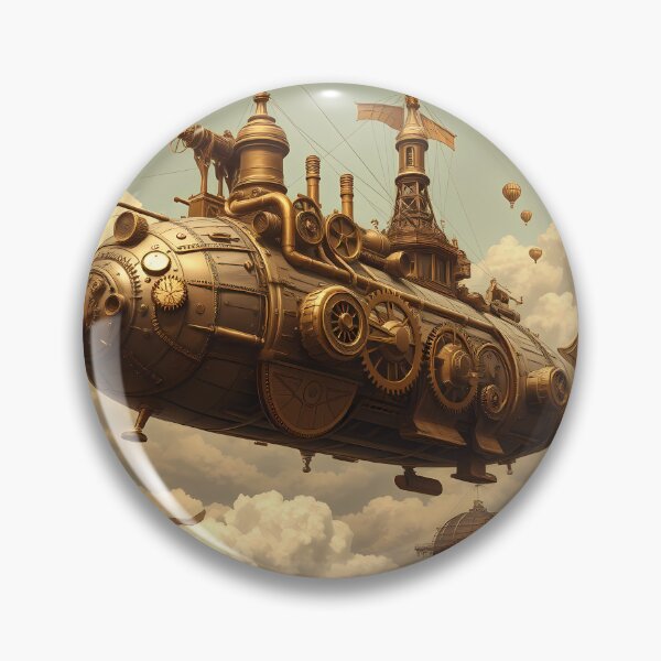 Item preview, Steampunk Airship Adventure: A Journey Through the Victorian Skies designed and sold by zoughlal.