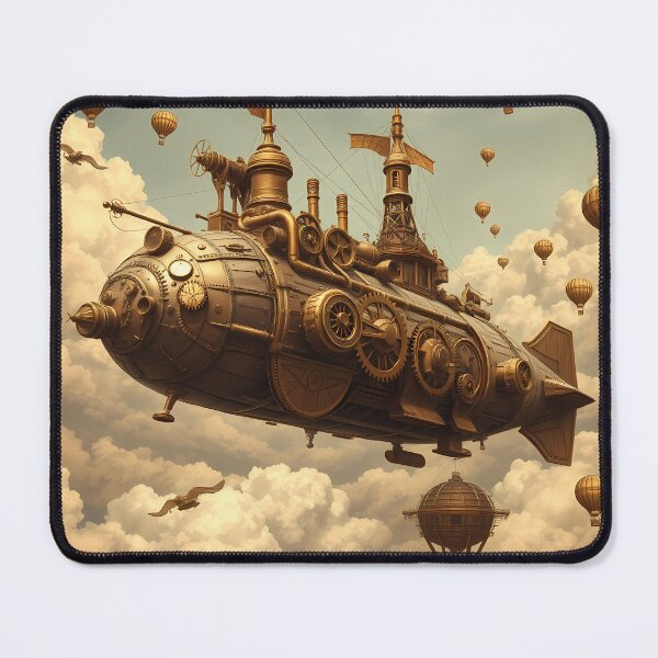 Item preview, Steampunk Airship Adventure: A Journey Through the Victorian Skies designed and sold by zoughlal.