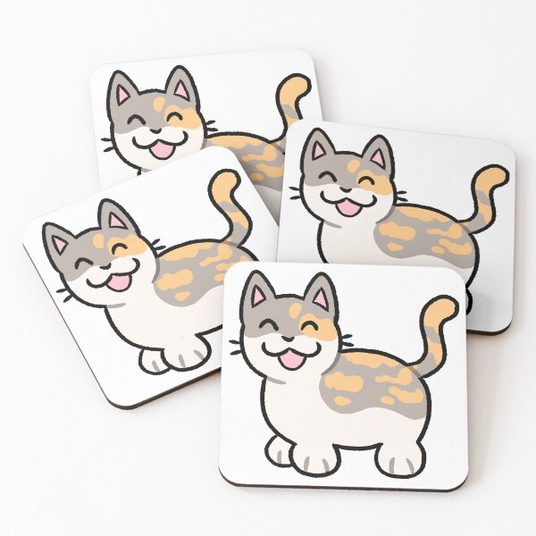 Item preview, Silly Dilute Lilac Tortoiseshell Calico and White Cat designed and sold by ZorriSparkles.