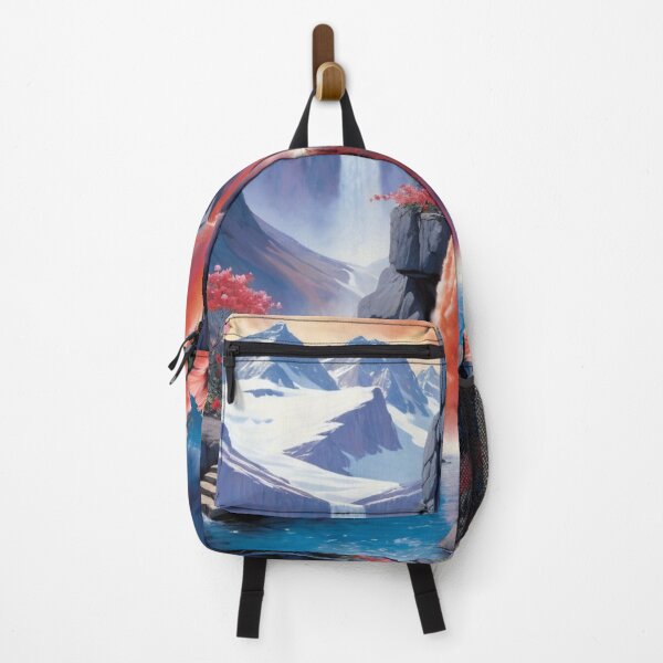 Item preview, Mountain Falls; Frozen,Orange And Blue Pouring Over The Top designed and sold by Melantari Vizuns.