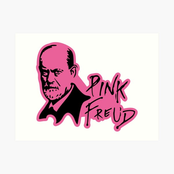 PINK FREUD PSYCHOANALYSIS Art Print